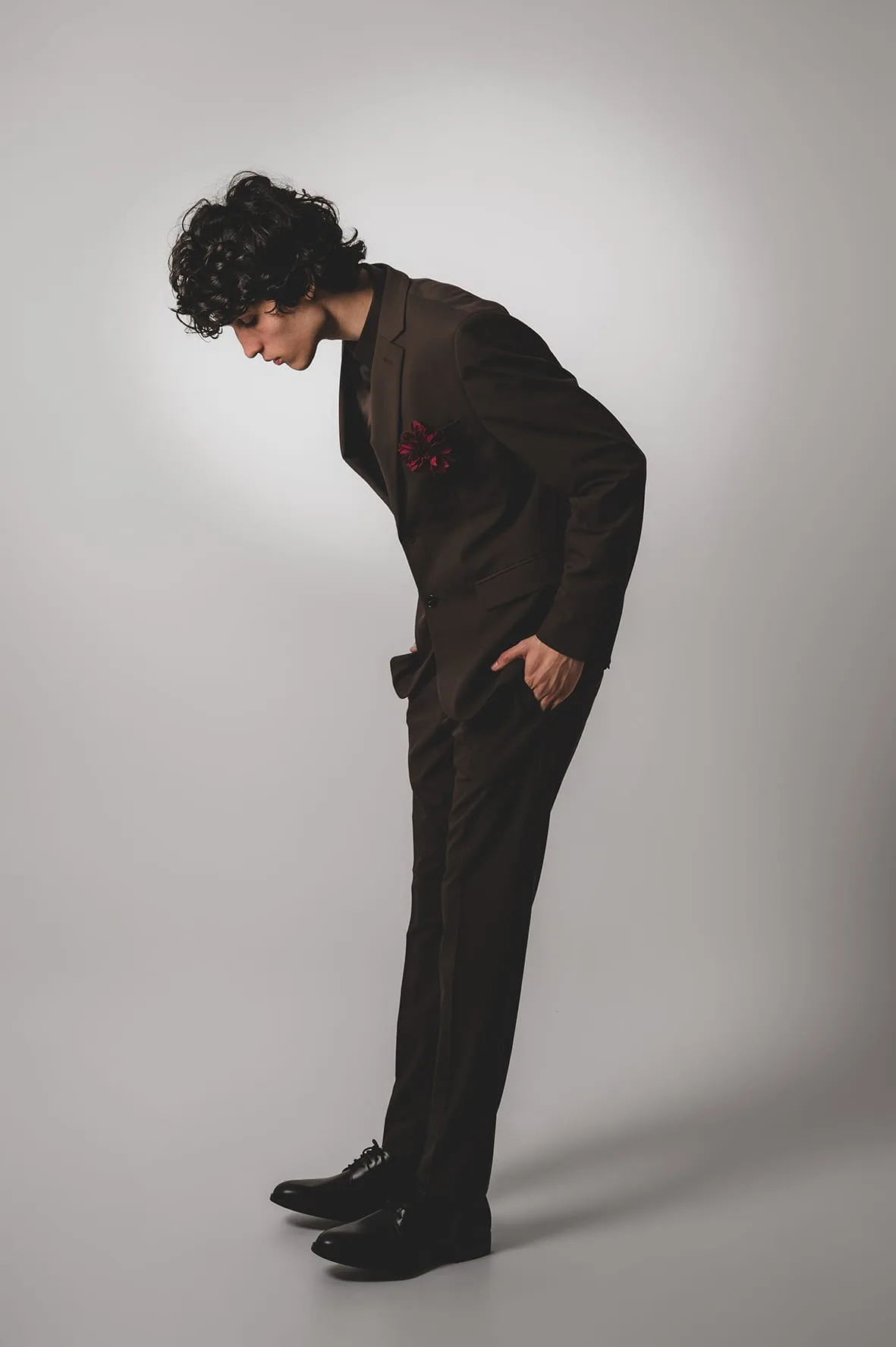 Retrato de moda elegante por fotografa mallorca en estudio profesional